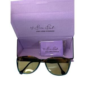 Lisa Loeb Eyewear by Classique Delight 231 Tort Aqua 56 18-145 Frames Only